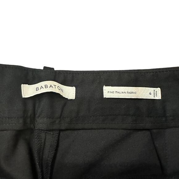 Babaton from Aritzia Womens black ankle pants side zipper Size 6 - Picture 5 of 7